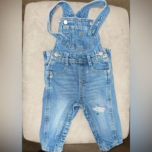 6-12 months / Jean pants jumper / L O V E